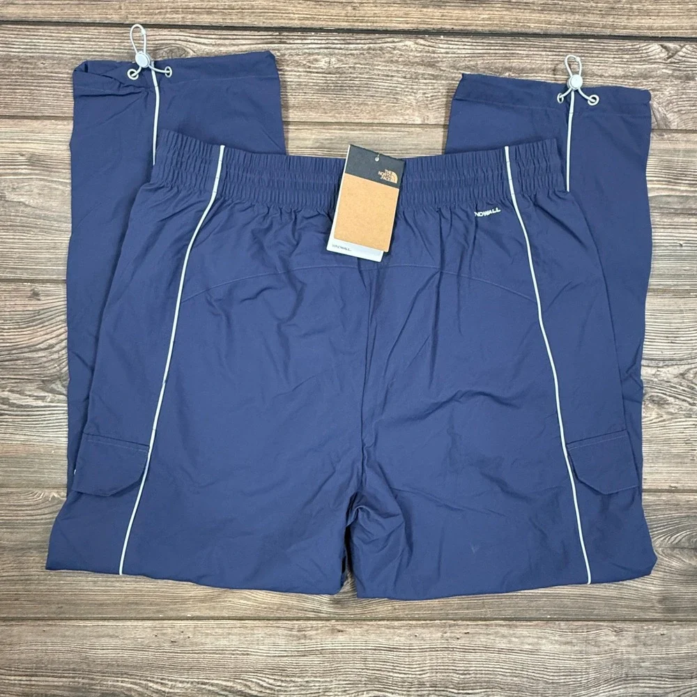 The North Face Mens LARGE 2000s Boreas‎ Hike Pant Lunar Blue Cargo WindWall NEW